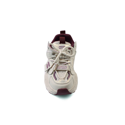 Sneakers Kids Running Comfortable Non Slip Durable lightweight 333 White&Perple