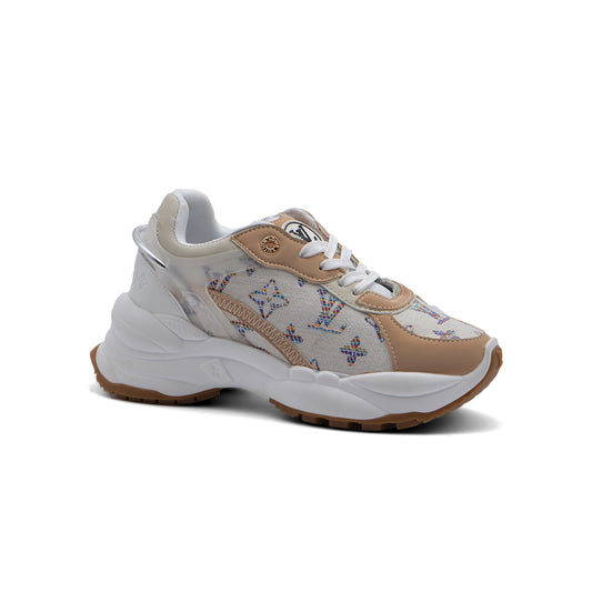 Louis Vuitton Run 55 Sneaker Woman JEN-676 Beige