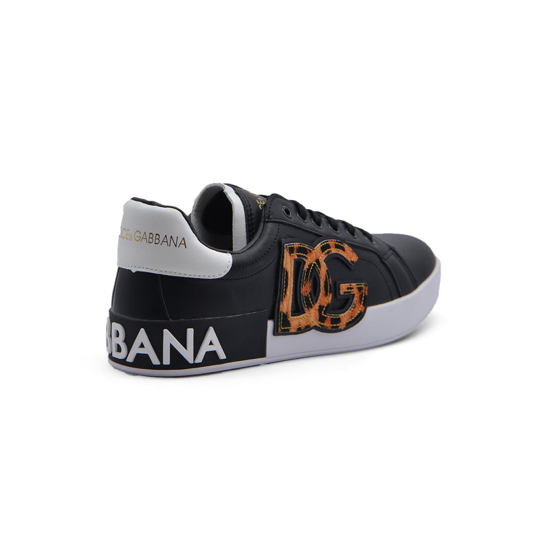 Dolce&Gabbana Portofino Logo Sneakers Saks Fifth Avenue JEN-682 Black - 2
