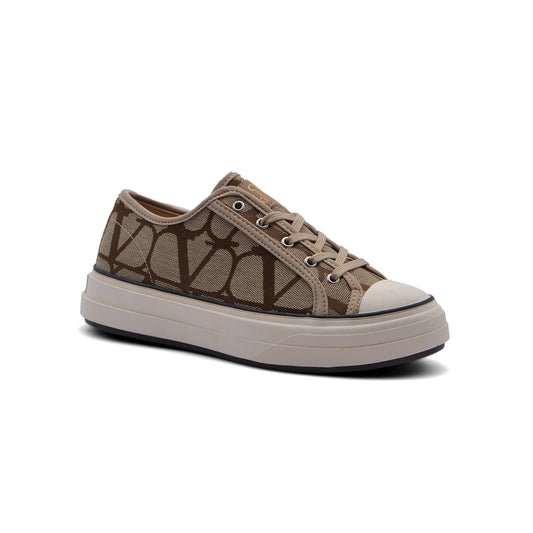 Valentino Garavani Toile Iconographe Sneakers Woman JEN-674 Beige