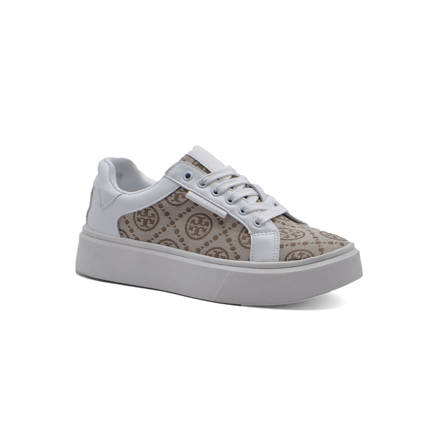 Tory Burch T Monogram Ladybug Court Lace-up Sneakers Woman JEN-665 White