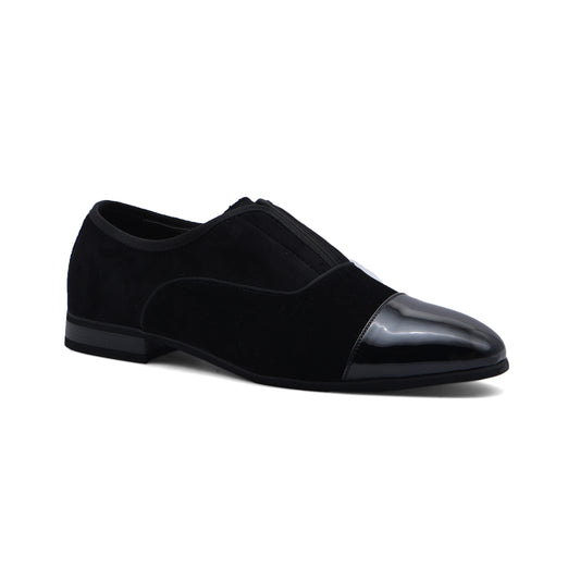 Men Shoes Chamois Shoes for Formal Marriage Wedding Shoes A6660 Black