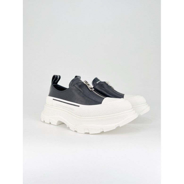 Alexander McQueen Oversized retail Premium Quality Sneakers Man 604257 Black&White