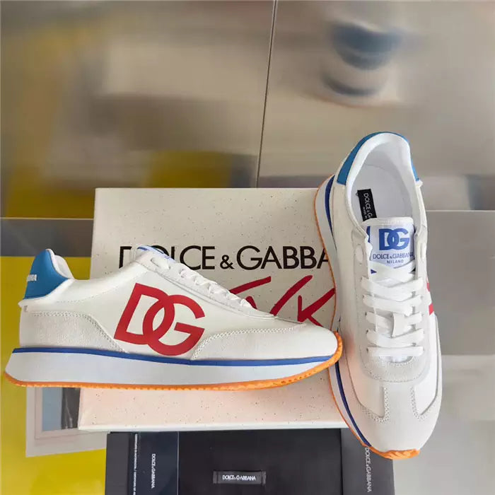 Sneakers Dolce & Gabbana Premium Quality Man A8801 White & Navy - 4