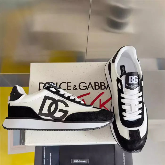 Sneakers Dolce & Gabbana Premium Quality Man A8801 White & Black - 4