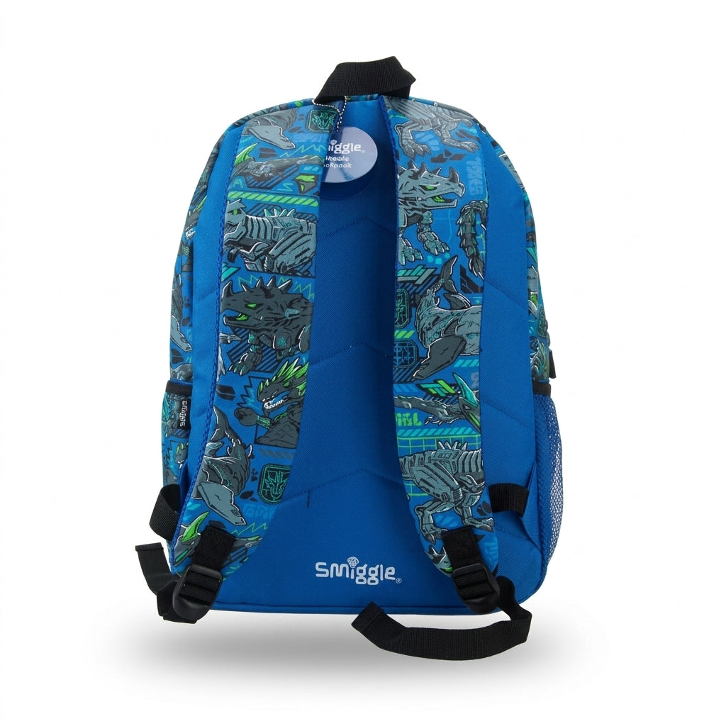 Smiggle Bags dinosaur Backpack with Lunch Bag School Kids 2980 Blue - 4
