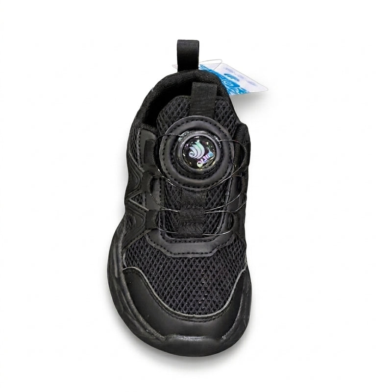 Kids Sneakers School with Adjustable Dial Laces Breathable Easy to wear dial closure alternative to laces 7597 Black - 3