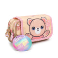 Chimola Gatito With A Bear Design Bag School Kids Size (18) 2978 Beige - 5