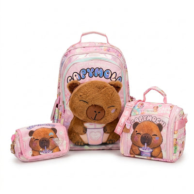 Teddy bearChimola Gatito Teddy bear design Bag School Kids Size (18) 2978 Pink