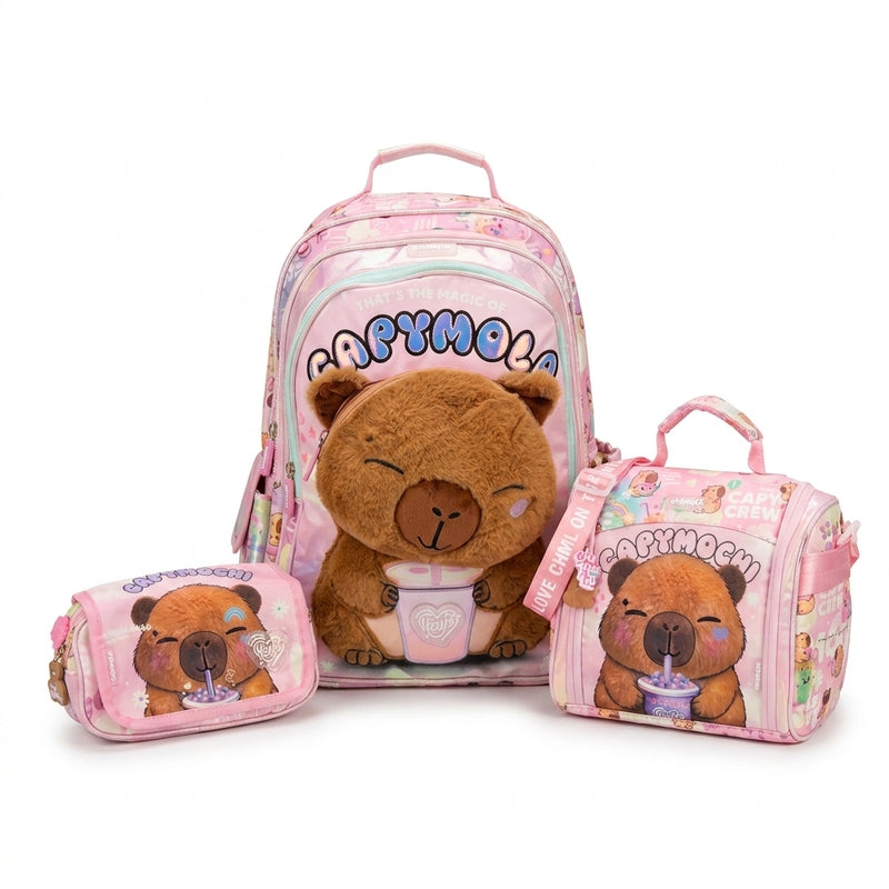Teddy bearChimola Gatito Teddy bear design Bag School Kids Size (18) 2978 Pink - 1