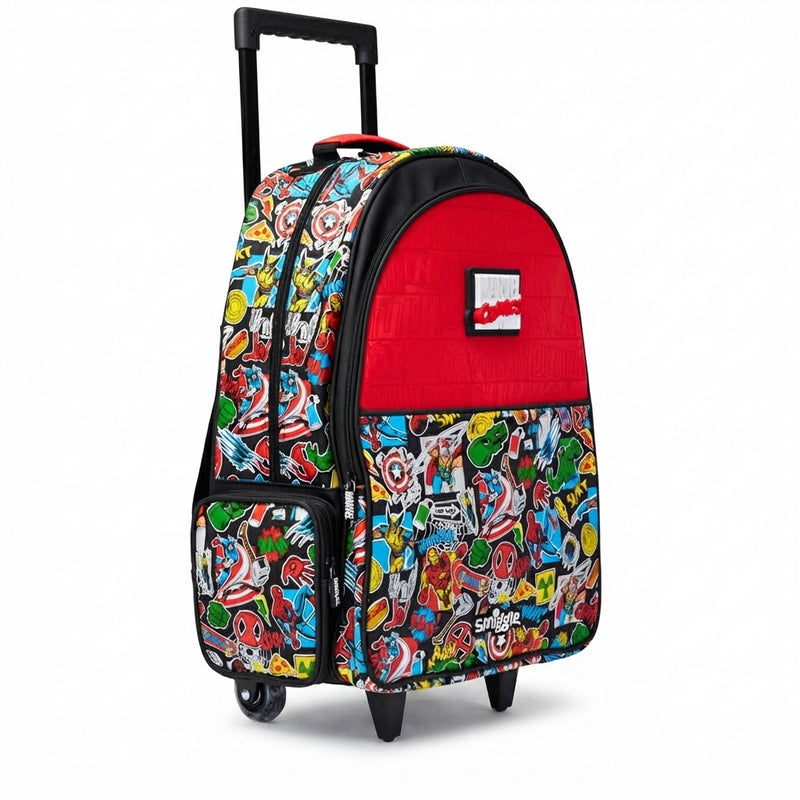 Marvel Trolley Backpack with Lunch Bag School Kids 2981 Black&Red - 3