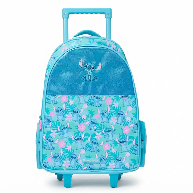 Smiggle Bags Stitch Trolley Backpack with Lunch Bag School Kids 2981 Blue - 2