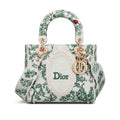 Christian Dior Lady Dior Green Toile De Jouy Clover Length 18 cm - Width 20 cm Mirror Woman 2529 White - 1