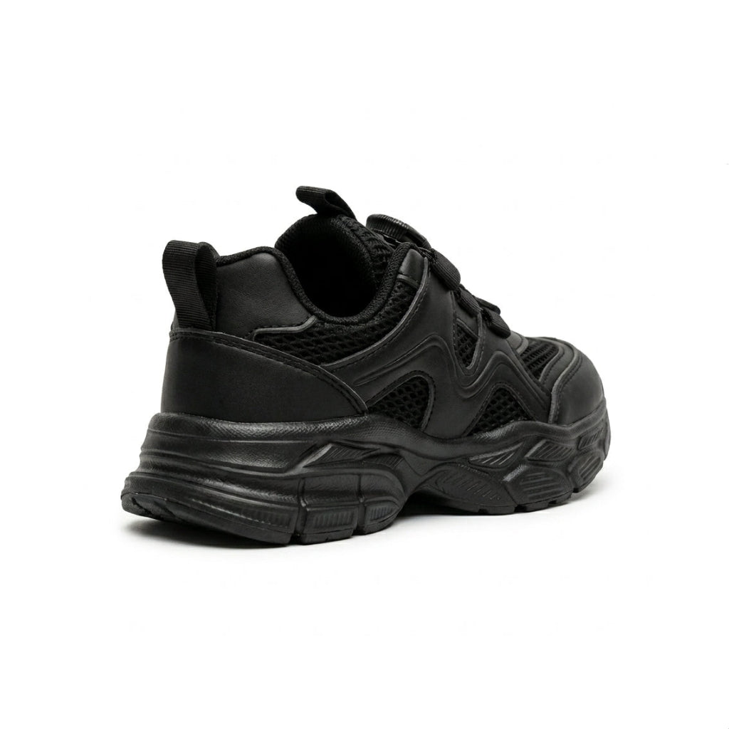 Kids Sneakers School with Adjustable Dial Laces Breathable Easy to wear dial closure alternative to laces 7599 Black - 2