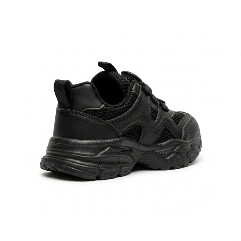 Kids Sneakers School with Adjustable Dial Laces Breathable Easy to wear dial closure alternative to laces 7599 Black - 2