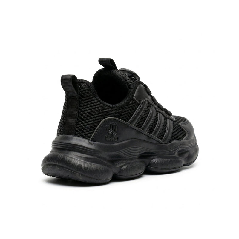 Kids Sneakers School with Adjustable Dial Laces Breathable Easy to wear dial closure alternative to laces 7582 Black - 2