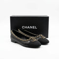 Chanel Ballet Flats woman Featuring a gold-tone chain trim and with a interlocking 3216-3 - 4
