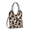 Miu Miu Ivy canvas and leather bag for Women Mirror Length 40 cm - Width 32 cm 2582 Coffee - 2