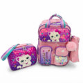 3PCS Girls' Backpack For Elementary School Girls Bag Kitty Kids 2975 Pink - 1