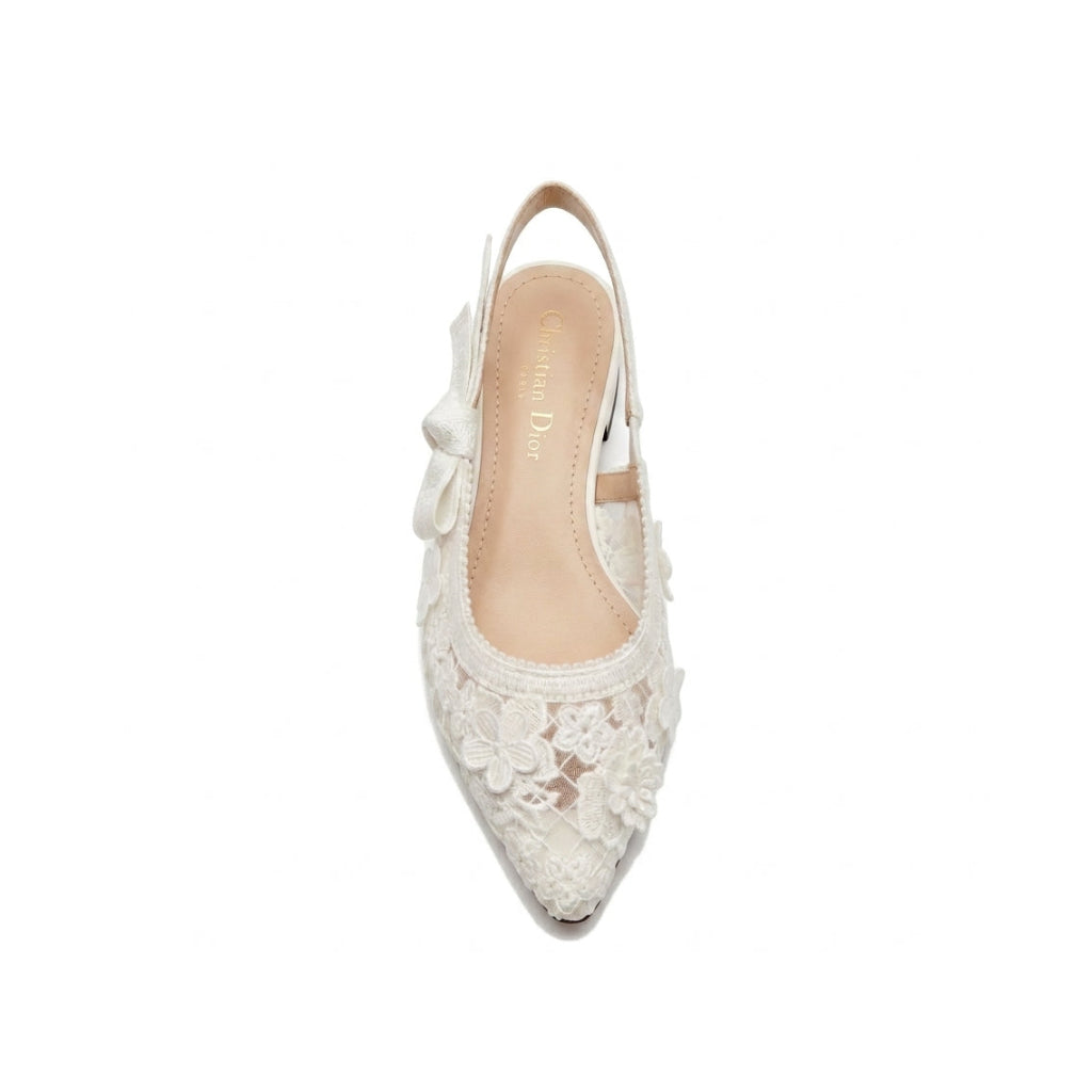 Christian Dior Ballerina D'Lace Flat Bow Woman 1688-2 - 11