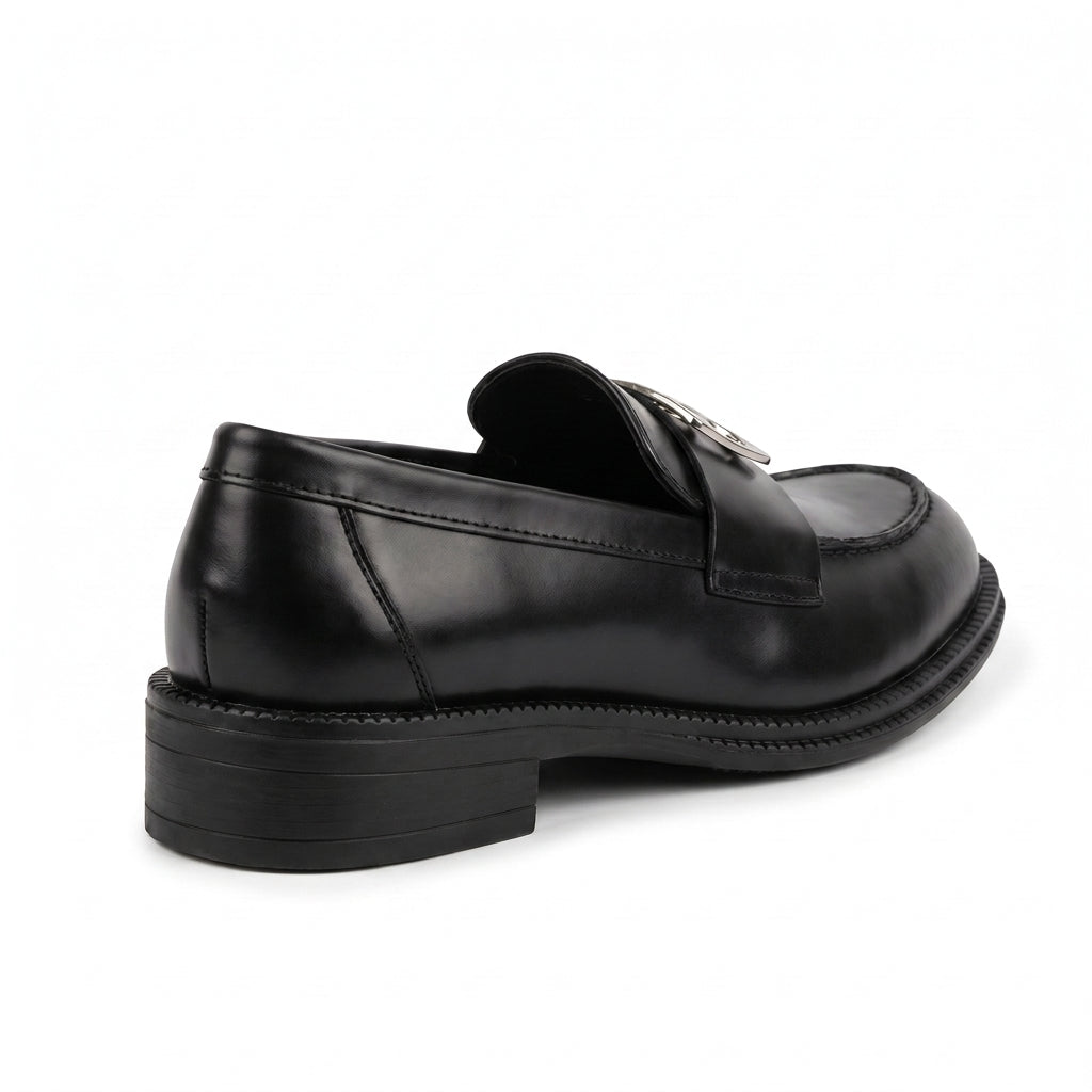 Chanel CC Interlocking Logo Size Leather Chunky Loafers Chan Woman 9808-1 - 6