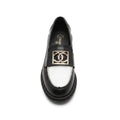Chanel CC Interlocking Logo Size Leather Chunky Loafers Chan Woman 9808-1 - 3