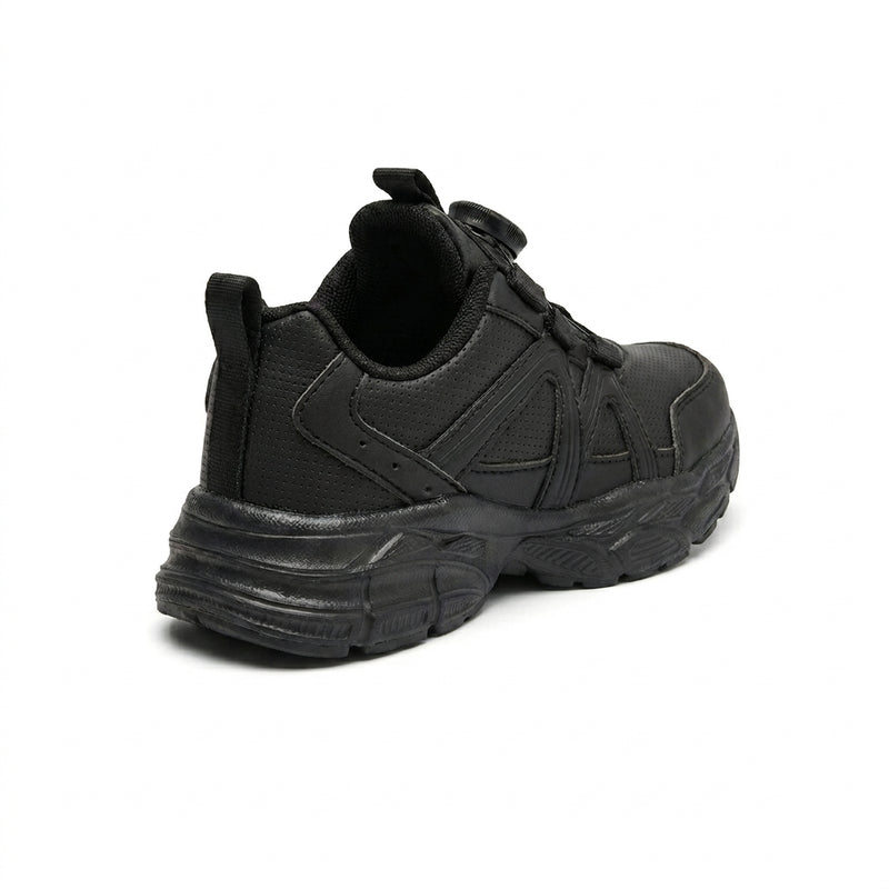 Kids Sneakers School with Adjustable Dial Laces Breathable Easy to wear dial closure alternative to laces 7597-1 Black - 2