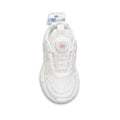 Kids Sneakers School with Adjustable Dial Laces Breathable Easy to wear dial closure alternative to laces 7597 White - 3
