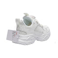 Kids Sneakers School with Adjustable Dial Laces Breathable Easy to wear dial closure alternative to laces 7596 White - 2
