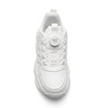 Kids Sneakers School with Adjustable Dial Laces Breathable Easy to wear dial closure alternative to laces 7582-1 White - 3