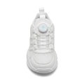 Kids Sneakers School with Adjustable Dial Laces Breathable Easy to wear dial closure alternative to laces 7582 White - 3
