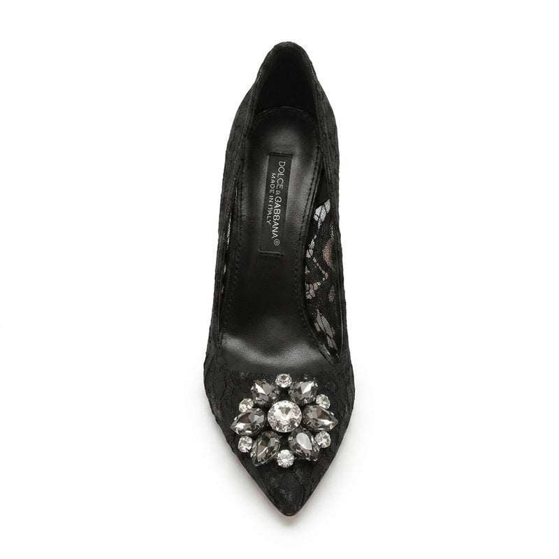Dolce & Gabbana Bellucci Lace Pumps With Brooch heel woman 1281-1 - 7