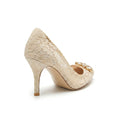 Dolce & Gabbana Bellucci Lace Pumps With Brooch heel woman 1281-1 - 2
