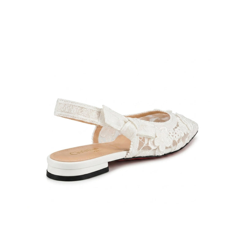 Christian Dior Ballerina D'Lace Flat Bow Woman 1688-2 - 10