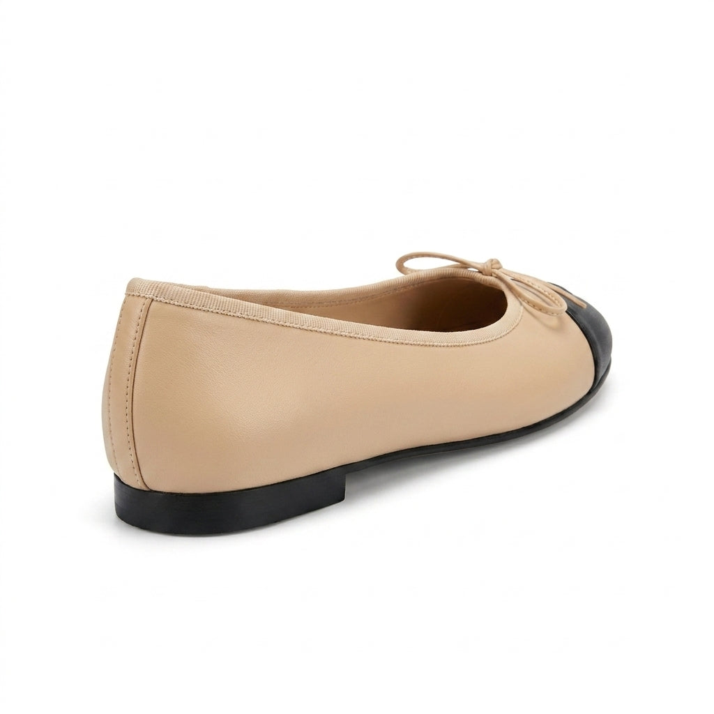 Chanel Woman Ballet Flats Signature tonal bow on the toe box featuring the interlocking 3216-5 - 2