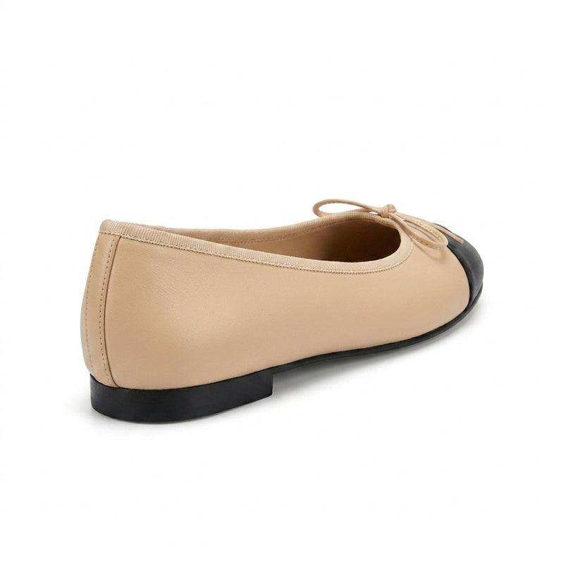 Chanel Woman Ballet Flats Signature tonal bow on the toe box featuring the interlocking 3216-5 - 2