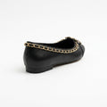 Chanel Ballet Flats woman Featuring a gold-tone chain trim and with a interlocking 3216-3 - 2