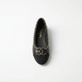 Chanel Ballet Flats woman Featuring a gold-tone chain trim and with a interlocking 3216-3 - 3