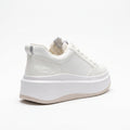 Chanel CC Womens Sneakers  leather platform with a double-C logo accent A2669 - 6