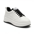 Chanel CC Womens Sneakers  leather platform with a double-C logo accent A2669 - 1