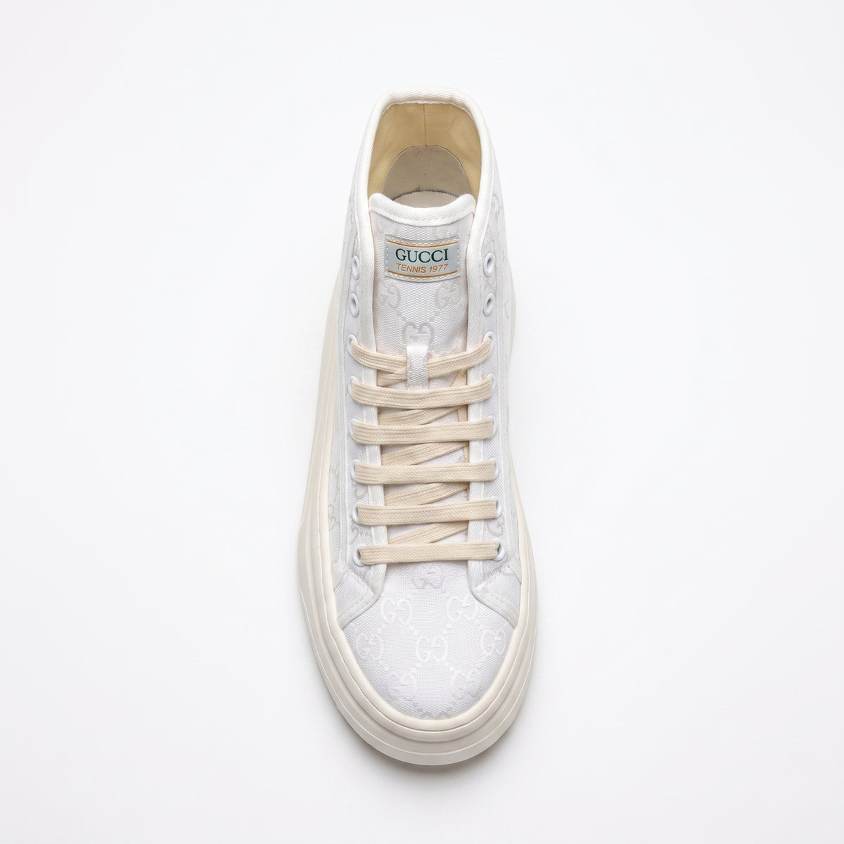 Gucci Original Canvas Woman High-Top Sneakers GG monogram canvas upper and platform sole G34087 - 7