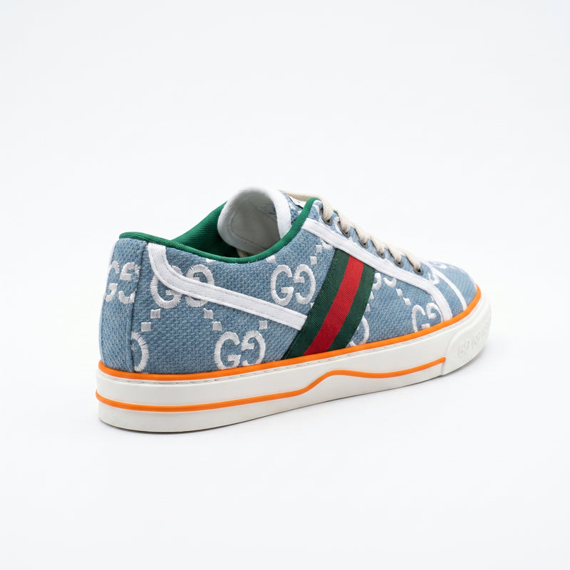 Gucci Woman Sneakers in GG monogram denim canvas blue Gu2744. - 2