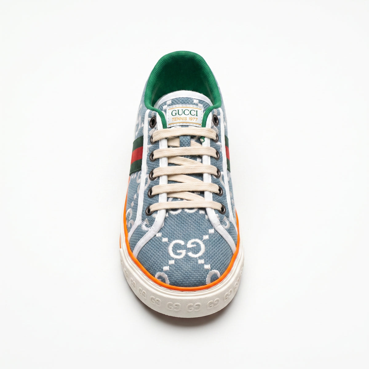 Gucci Woman Sneakers in GG monogram denim canvas blue Gu2744. - 3