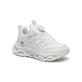 Kids Sneakers School with Adjustable Dial Laces Breathable Easy to wear dial closure alternative to laces 7590-1 White - 1