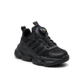Kids Sneakers School with Adjustable Dial Laces Breathable Easy to wear dial closure alternative to laces 7582 Black - 1