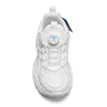 Kids Sneakers School with Adjustable Dial Laces Breathable Easy to wear dial closure alternative to laces 7581 White - 3