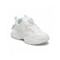 Kids Sneakers School with Adjustable Dial Laces Breathable Easy to wear dial closure alternative to laces 7599-1 White - 1