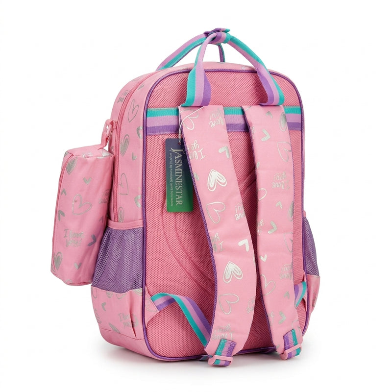 3PCS Girls' Backpack For Elementary School Girls Bag Kitty Kids 2975 Pink - 3