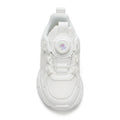 Kids Sneakers School with Adjustable Dial Laces Breathable Easy to wear dial closure alternative to laces 7596 White - 3