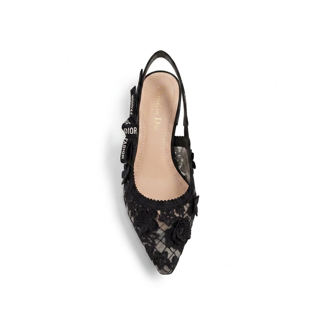 Christian Dior Ballerina D'Lace Flat Bow Woman 1688-2 - 7